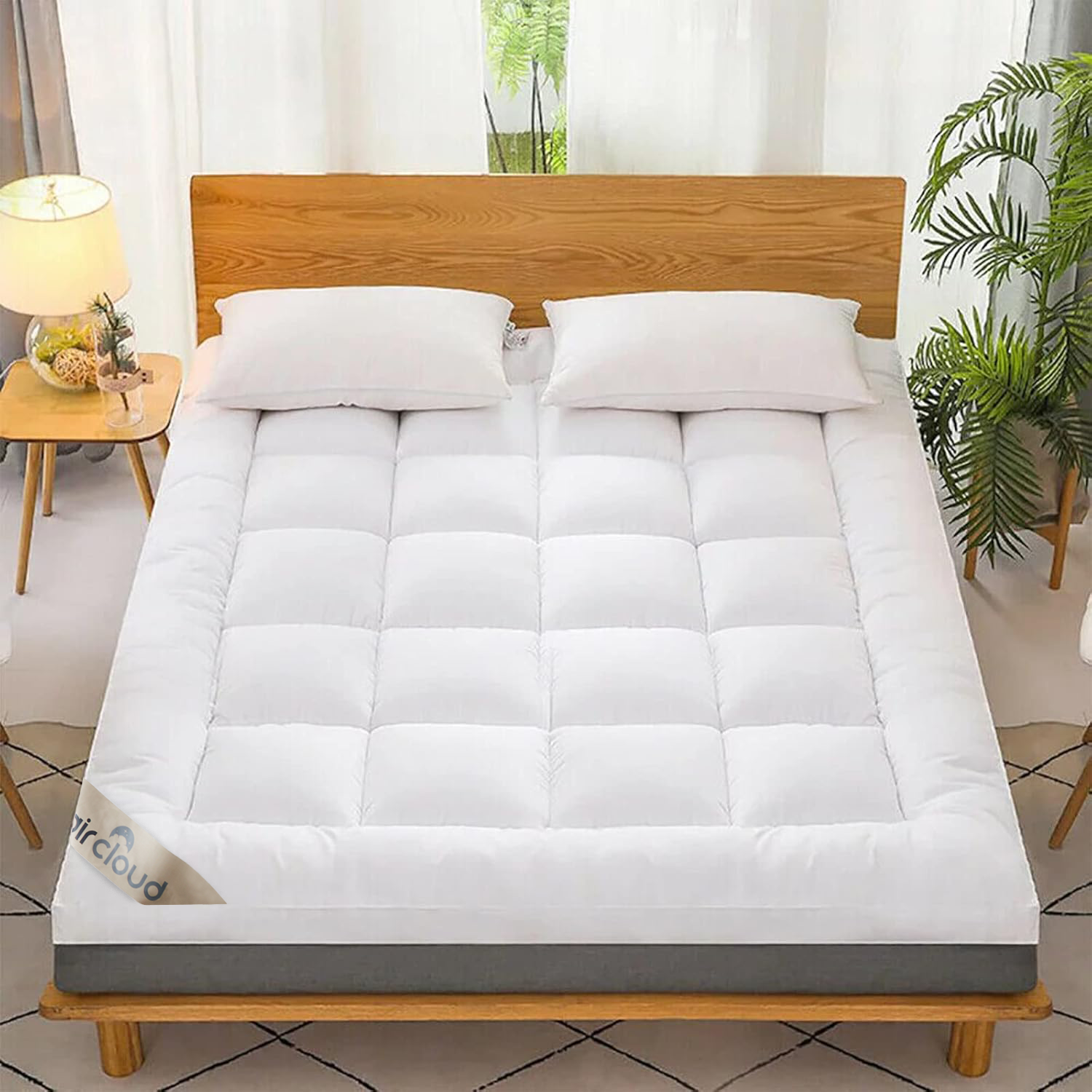 10cm Thick Memory Foam Mattress Topper for Extra Comfort & Support